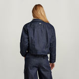 G-STAR Outlet Short Sherpa Jacket Detachable Liner Dark blue