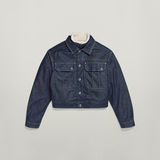 G-STAR Outlet Short Sherpa Jacket Detachable Liner Dark blue