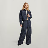 G-STAR Outlet Short Sherpa Jacket Detachable Liner Dark blue