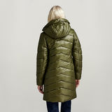 G-STAR Outlet Slim Hooded Long Coat Green