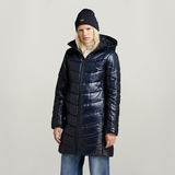 G-STAR Outlet Slim Hooded Long Coat Dark blue