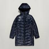 G-STAR Outlet Slim Hooded Long Coat Dark blue