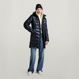 G-STAR Outlet Slim Hooded Long Coat Dark blue