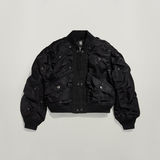 G-STAR Outlet Cropped Party Bomber Black
