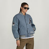G-STAR Outlet Premium Wool Varsity Oversized Bomber Grey