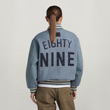 G-STAR Outlet Premium Wool Varsity Oversized Bomber Grey