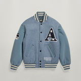 G-STAR Outlet Premium Wool Varsity Oversized Bomber Grey