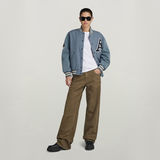G-STAR Outlet Premium Wool Varsity Oversized Bomber Grey