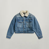 G-STAR Outlet Short Sherpa Denim Jacket Medium blue