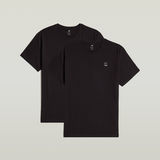 G-STAR Outlet Base V-Neck T-Shirt 2-Pack Black