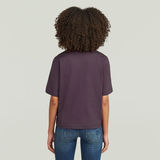 G-STAR Outlet Deep U-Neck Top Purple