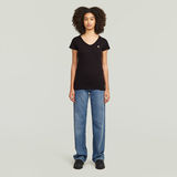 G-STAR Outlet Slim V-Neck Top 2-Pack Black