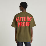 G-STAR Outlet Camiseta Unisex WVB Boxy Verde