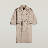 G-STAR Outlet Macro Balloon Trench Coat Beige