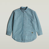 G-STAR Outlet Long Pocket Maxi Shirt Light blue
