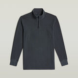 G-STAR Outlet Overdyed Half Zip Tweeter Black
