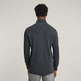 G-STAR Outlet Overdyed Half Zip Tweeter Black