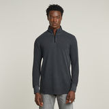 G-STAR Outlet Overdyed Half Zip Tweeter Black