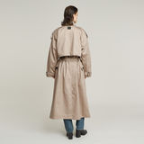 G-STAR Outlet Macro Balloon Trench Coat Beige