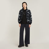 G-STAR Outlet Shiny Print Loose Top Black