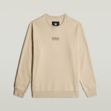 G-STAR Outlet Center Chest Logo Sweater Beige