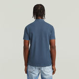 G-STAR Outlet Dunda Overdyed Slim Polo Badge Medium blue