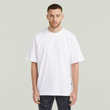 G-STAR Outlet Center Chest Logo Loose Boxy T-Shirt White