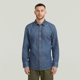 G-STAR Outlet Clean Slim Shirt Medium blue