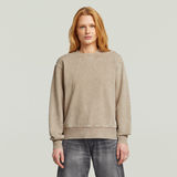 G-STAR Outlet Washed A Line Script Sweater Beige