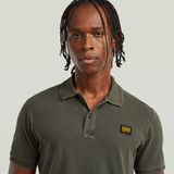 G-STAR Outlet Dunda Overdyed Slim Polo Badge Grey