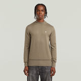 G-STAR Outlet Core Knitted Mock Sweater Brown