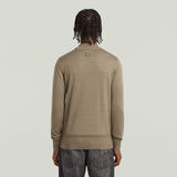 G-STAR Outlet Core Knitted Mock Sweater Brown