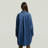 G-STAR Outlet Oversized Denim Shirt Evergreen Medium blue