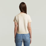 G-STAR Outlet Overdyed Micro Boxy Top Beige