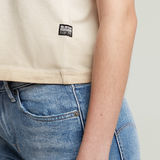 G-STAR Outlet Overdyed Micro Boxy Top Beige
