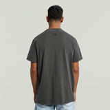 G-STAR Outlet Multi Logo Overdyed Loose T-Shirt Schwarz