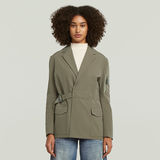 G-STAR Outlet Belted Blazer Brown