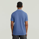 G-STAR Outlet Dunda Overdyed Slim Polo Medium blue