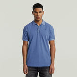 G-STAR Outlet Dunda Overdyed Slim Polo Medium blue