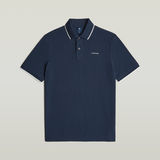 G-STAR Outlet Chest Logo Striped Polo Dark blue
