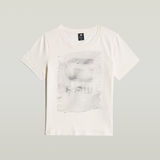 G-STAR Outlet Top Graphic Beige
