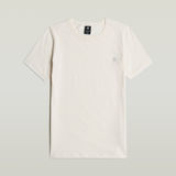 G-STAR Outlet Statement Chest Logo Optic Slim Top Beige