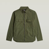 G-STAR Outlet Zip Regular Overshirt Green