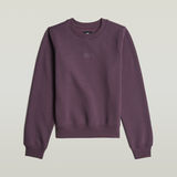 G-STAR Outlet Center Chest Logo Crew Sweater Purple