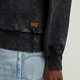G-STAR Outlet Washed A Line Script Sweater Black