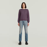 G-STAR Outlet Center Chest Logo Crew Sweater Purple