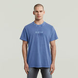 G-STAR Outlet Multi Logo Overdyed Loose T-Shirt Medium blue