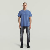 G-STAR Outlet Multi Logo Overdyed Loose T-Shirt Medium blue