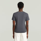 G-STAR Outlet Camiseta Overdyed Front Seam Azul oscuro