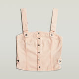 G-STAR Outlet Bustier Top Detachable Straps Pink